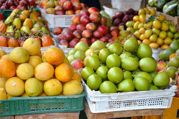 Vibrant tropical fruits for summer fun