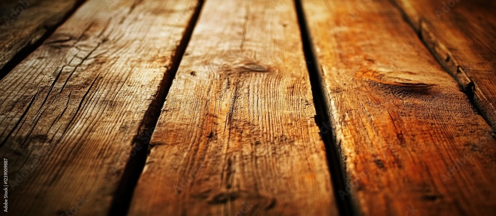 Poster brown wooden planks with textured surface and natural grain patterns suitable for background use cop
