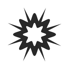 Obraz premium Star Icon silhouette element