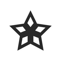 Star Icon silhouette element