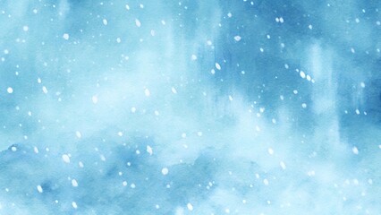 Blue turquoise teal mint cyan white abstract watercolor. Colorful art background. Light pastel. Brush splash daub stain grunge. Like a dramatic sky with clouds. Or snow storm cold wind frost winter.