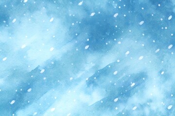 Obraz premium Blue turquoise teal mint cyan white abstract watercolor. Colorful art background. Light pastel. Brush splash daub stain grunge. Like a dramatic sky with clouds. Or snow storm cold wind frost winter.