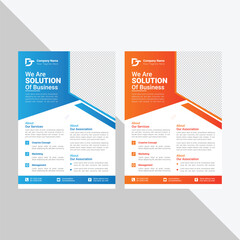 Business marketing agency flyer template