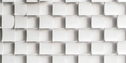 Fototapeta premium A minimalist aesthetic featuring a stark white backdrop, Abstract shapes arranged asymmetrically, Contemporary minimalist style