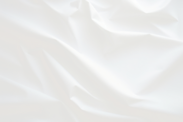 Elegant white folds fabric texture png overlay effect, transparent background