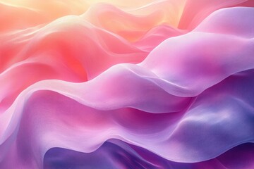 Obraz premium Soft Pink Watercolor Abstract Background with Gentle Curves and Diffused Light