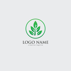Green leaf, green, eco, bio, icon vector template fully editable