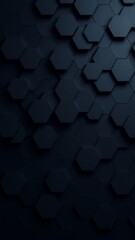 Dark Hexagon Geometric Wall Pattern � Contemporary Tech Background