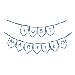 Line Art Illustration of Flags. Vector Graphic.