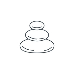 Spa Stone icon symbol vector illustration isolated on white background