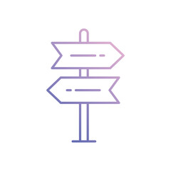 Direction Sign vector icon