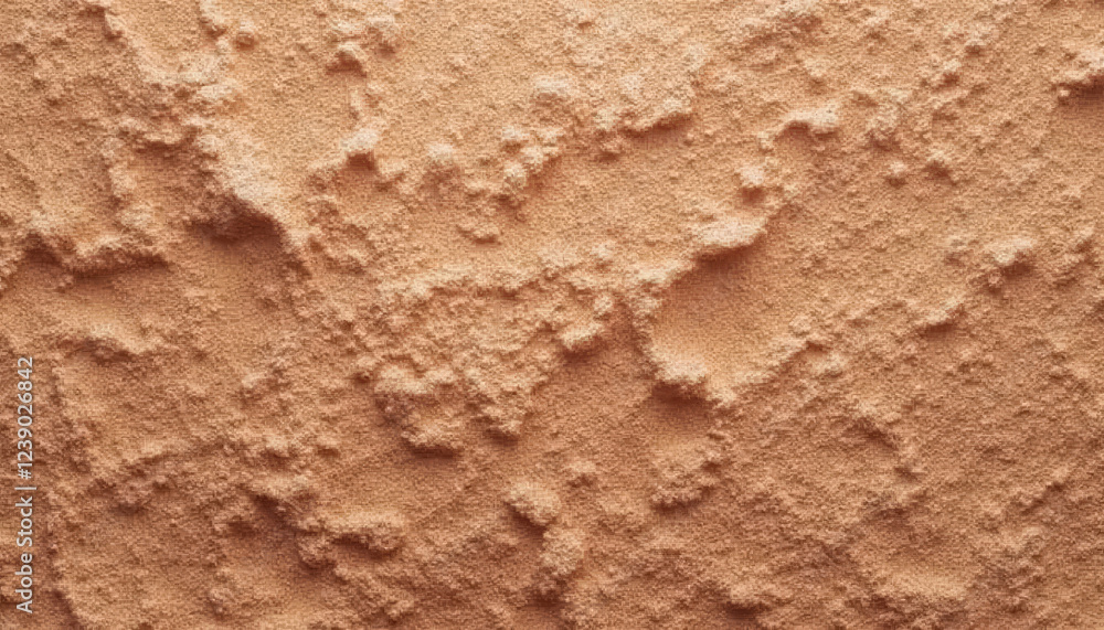Poster raw unglazed clay texture with realistic patterns in natural colors