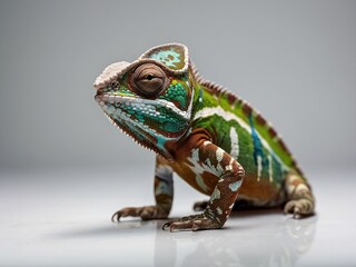 Obraz premium Portrait of a Colorful Chameleon 