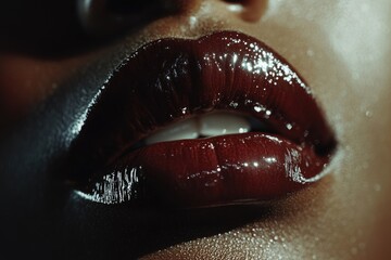 Lips with Lipstick