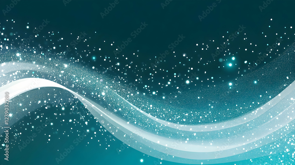 Poster a dark teal and white ombre background with dynamic diagonal stripes, interwoven with subtle noise t