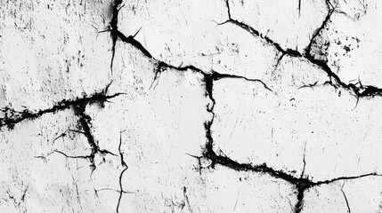 Obraz premium White Surface With Extensive Cracking Pattern