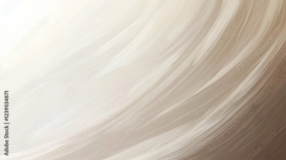 Poster a light brown and gray gradient background with gentle brushstroke effects, creating a sophisticated