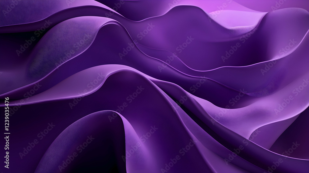 Aufkleber a luxurious 3d artwork with a grainy purple gradient from pale mauve to dark eggplant, creating a sm
