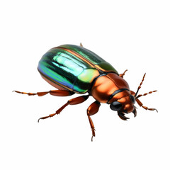 Naklejka premium A beetle insect rose chafer isolated on white background
