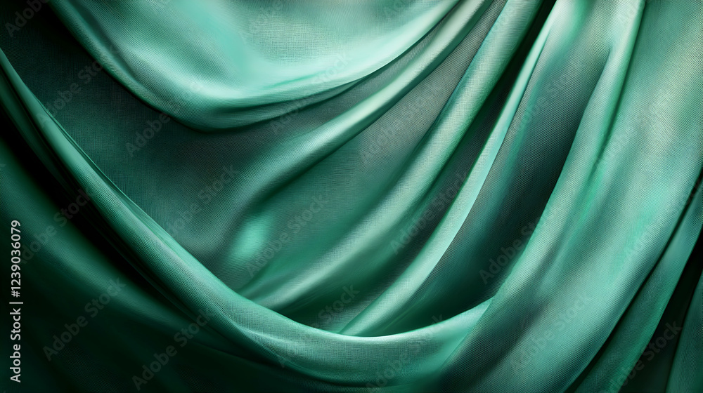 Aufkleber a modern and sophisticated jade green backdrop with intersecting stripe patterns, gradient highlight