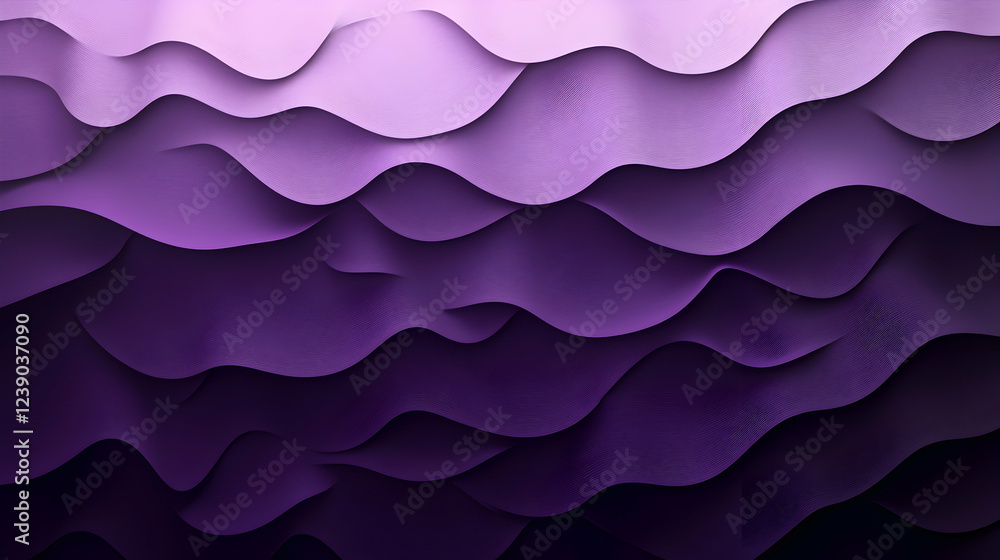 Aufkleber a sophisticated 3d backdrop with a grainy purple gradient from light lilac to dark plum, creating a 