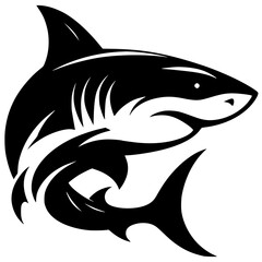 Shark silhouette vector design