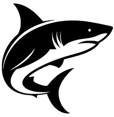 Shark silhouette vector design