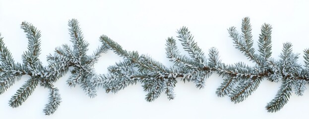The branches of a beautiful christmas tree are fully covered in snow