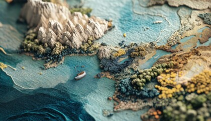 Coastal landscapes convey freedom and exploration.