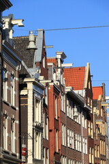 Fototapeta premium Amsterdam Zeedijk House Facades Close Up, Netherlands