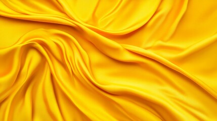 Obraz premium Golden Silk Drape Texture - Luxurious golden silk fabric with soft folds and drapes. Perfect for background or texture.