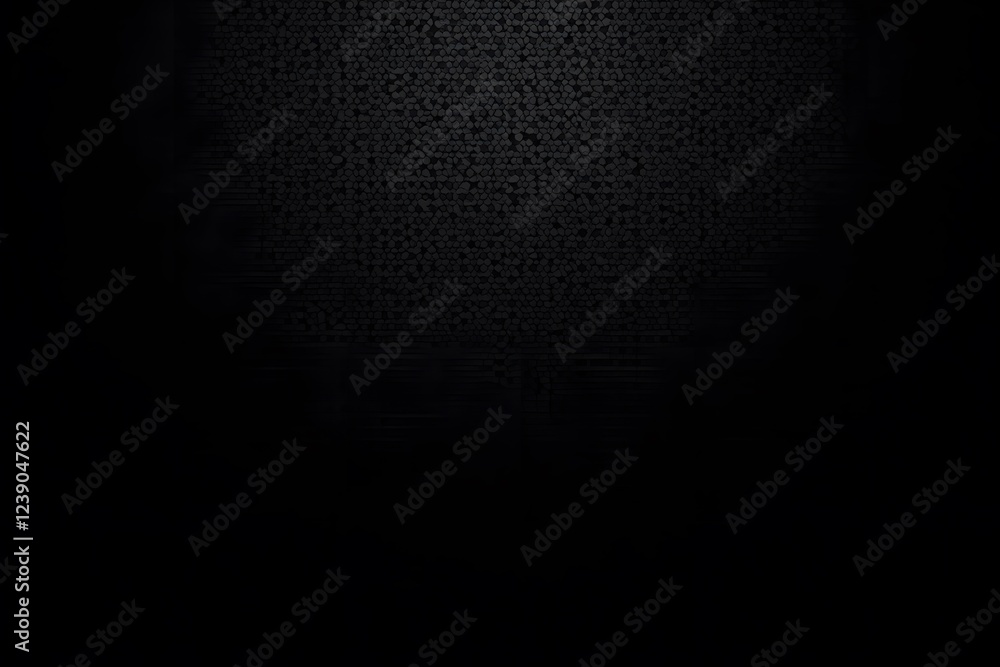 Poster dimly lit honeycomb pattern on black surface creating a mystical atmosphere