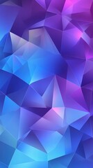 Fototapeta premium Abstract geometric design with gradient color in blue purple and pink tones for modern backdrop
