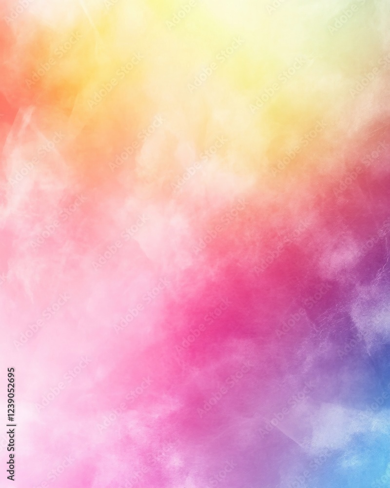 Poster abstract gradient background with smooth transition of colors from yellow to pink to blue