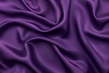 Obraz premium Luxurious Deep Purple Satin Fabric Draped Texture Background