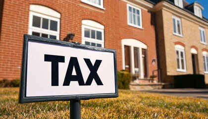 Fototapeta premium Sunny day view of a family home featuring a 