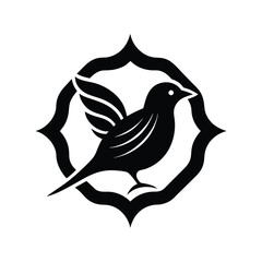 Bird  Logo Design with Decorative Frame Elegant and Powerful Branding Symbol
