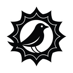 Bird Logo Design with Decorative Frame Elegant and Powerful Branding Symbol