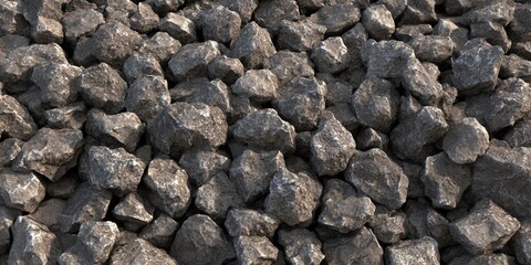 Rough Grey Stones Texture Background Pile of Irregular Rocks Close Up