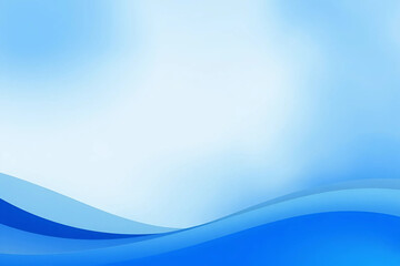Abstract Background with Blue Tones and Gentle Curved Lines