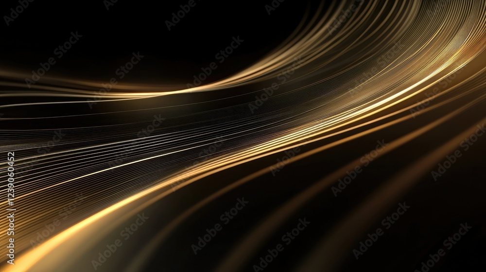 Poster circular tech design with dynamic glowing elements and radial lines, creating a sleek modern abstrac