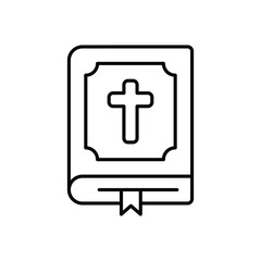 Obraz premium Bible vector icon
