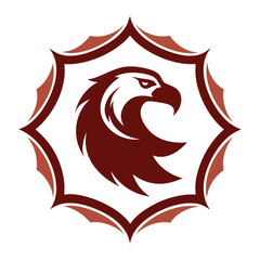 Eagle Logo Design with Decorative Frame Elegant and Powerful Branding Symbol