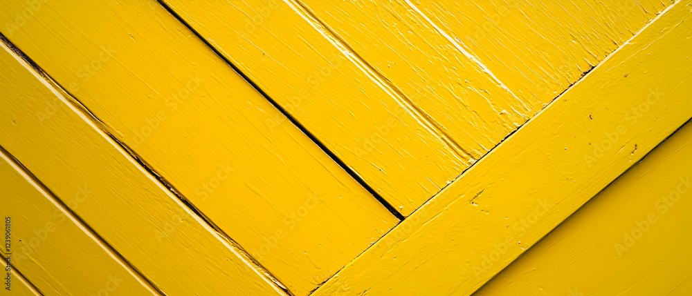Poster yellow background with diagonal lines