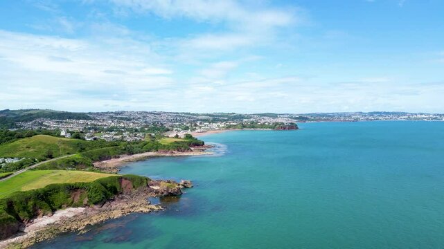 Aerial view of beach