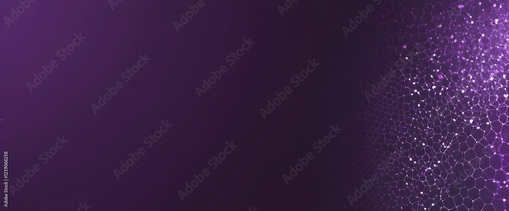 Aufkleber abstract purple and blue background with a hexagonal pattern