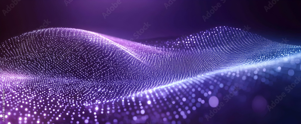 Aufkleber abstract purple and blue background with a hexagonal pattern