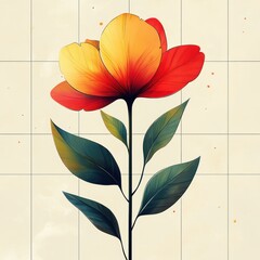 Complete the Cute Tulip Picture Activity for Kids Educational Game Coloring Sheet