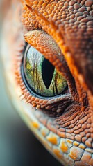 Fototapeta premium An Extreme Close-Up of a Fox Eye in Ultra HD Quality Animal Wallpaper