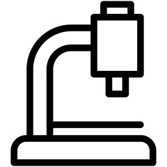 Microscope Outline Icon